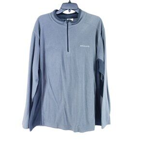 Columbia Fleece Half Zip Pullover Men's XXL Gray